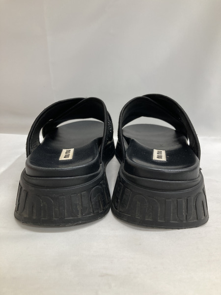 レディースラグ衣料 Miu Miu グリッターサンダル