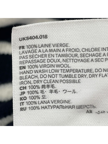 AMI paris ニット・セーター alexandre mattiussi ボーダー 白黒 (L)