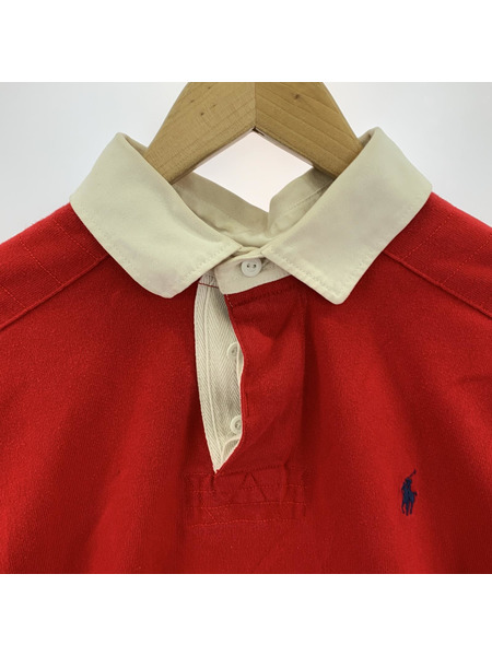 POLO RALPH LAUREN ポロシャツ L/Sポロシャツ L RED[値下]