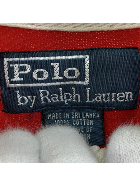POLO RALPH LAUREN ポロシャツ L/Sポロシャツ L RED[値下]