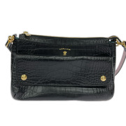 A.D.M.J ショルダーバッグ クロコ 型押シ