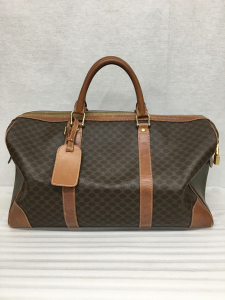 CELINE マカダム柄 ボストンバッグ