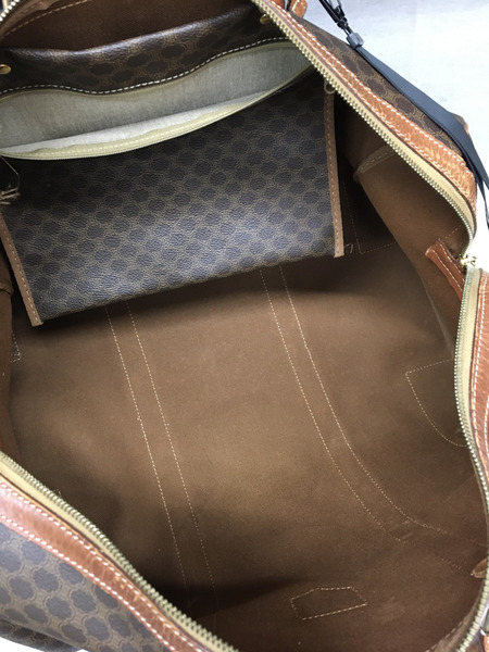 CELINE マカダム柄 ボストンバッグ