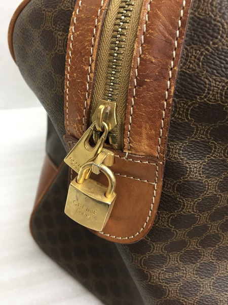 CELINE マカダム柄 ボストンバッグ