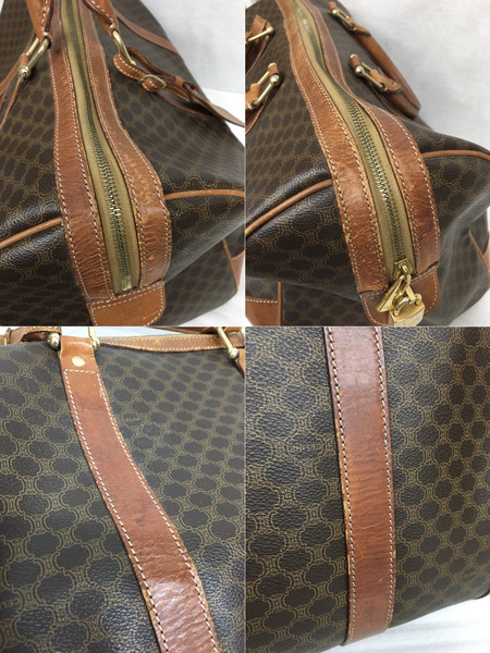 CELINE マカダム柄 ボストンバッグ