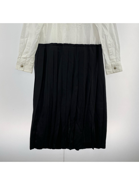 tricot COMME des GARCONS 半袖ワンピース メタルボタン チェック柄