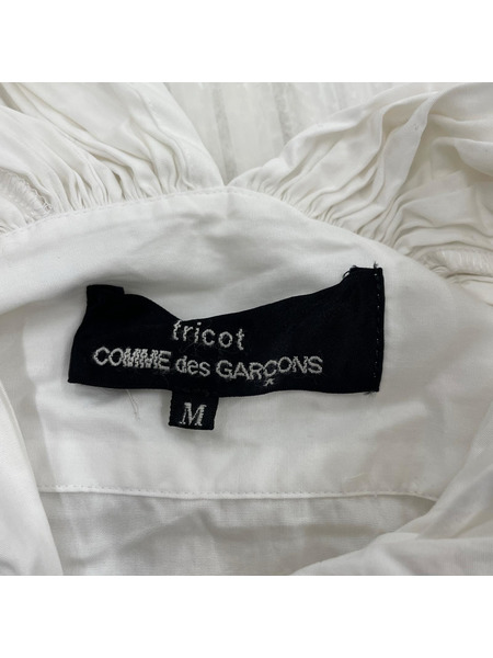 tricot COMME des GARCONS 半袖ワンピース メタルボタン チェック柄