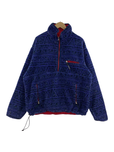 patagonia 90s USA製 サラサ柄 グリセード ハーフジップフリース (L)