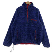 patagonia 90s USA製 サラサ柄 グリセード ハーフジップフリース (L)