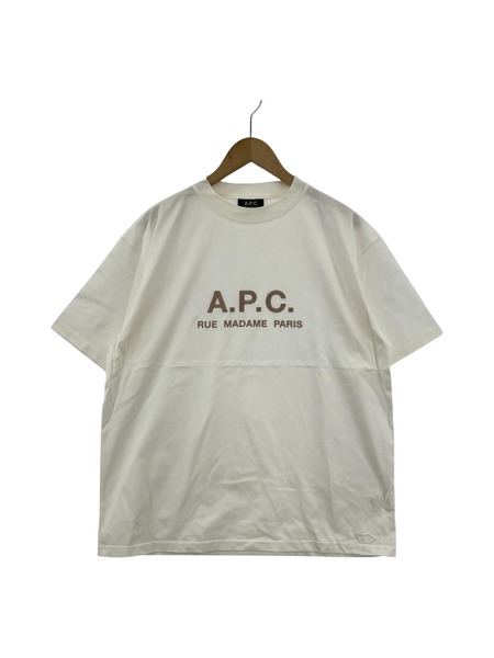 A.P.C.ｘBEAMS 刺繍ロゴＴ Ｌ