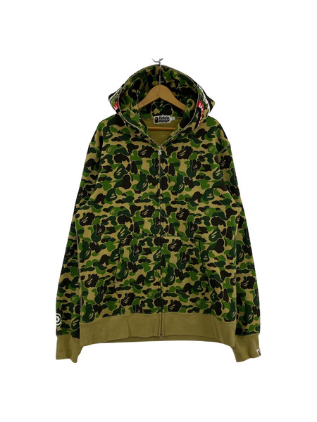 A BATHING APE カモフラシャークパーカー 2XL