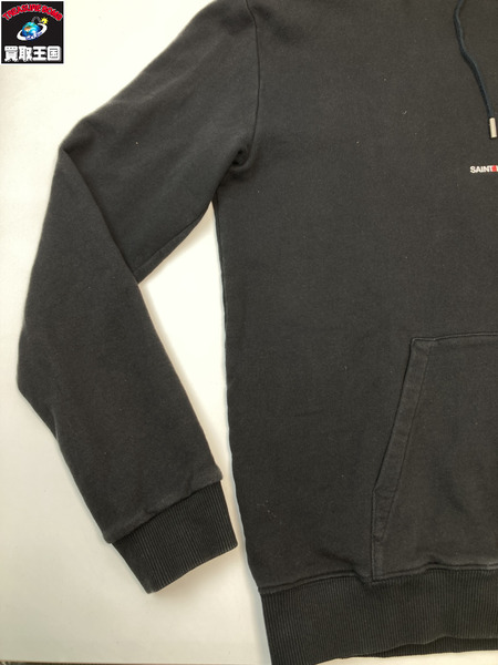 SAINT LAURENT サンローラン フロント ロゴ フーディー パーカー Lサイズ