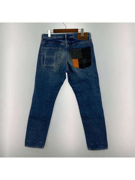 HYSTERIC JEANS WPR加工ツイードストレートパンツ (M)[値下]