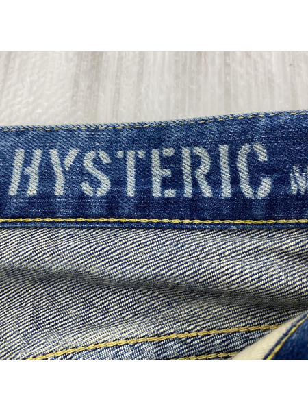 HYSTERIC JEANS WPR加工ツイードストレートパンツ (M)[値下]