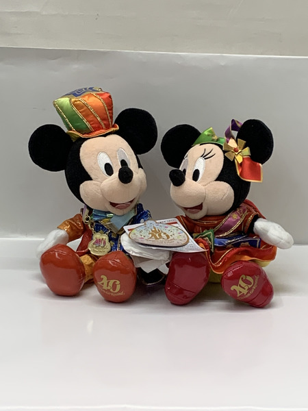 東京ディズニーリゾート 40周年  ミッキー＆ミニー ぬいぐるみ＆アクセサリー タグ付きTOKYO Disney RESORT ドリームゴーラウンド グランドフィナーレ 
