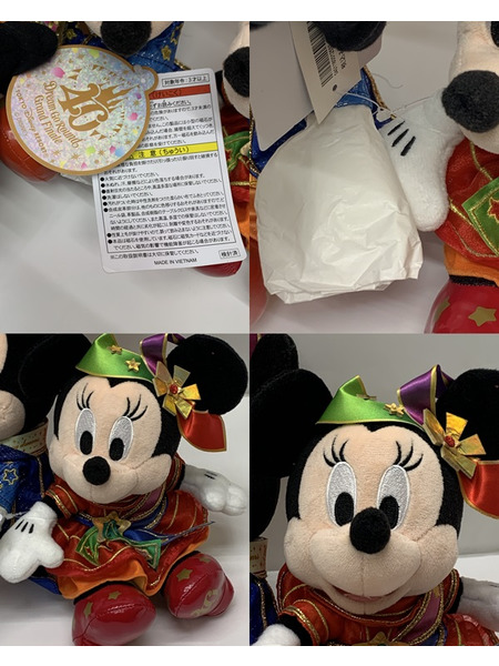 東京ディズニーリゾート 40周年  ミッキー＆ミニー ぬいぐるみ＆アクセサリー タグ付きTOKYO Disney RESORT ドリームゴーラウンド グランドフィナーレ 