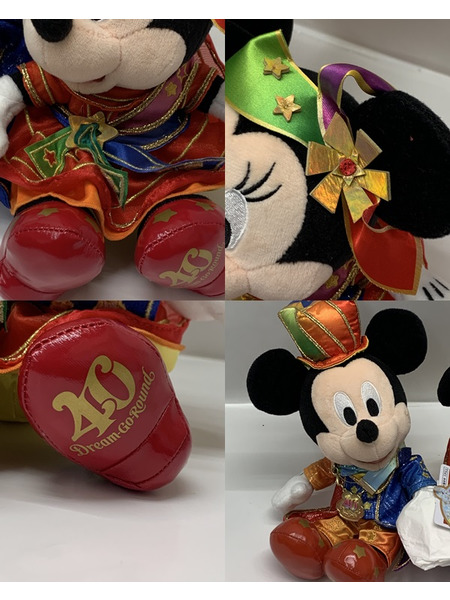東京ディズニーリゾート 40周年  ミッキー＆ミニー ぬいぐるみ＆アクセサリー タグ付きTOKYO Disney RESORT ドリームゴーラウンド グランドフィナーレ 