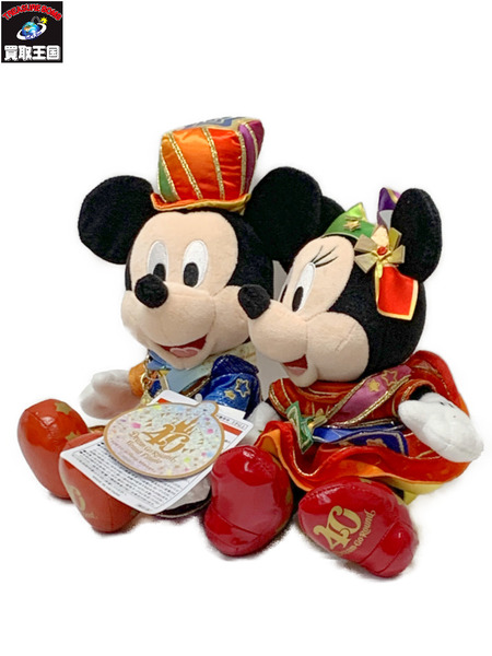 東京ディズニーリゾート 40周年  ミッキー＆ミニー ぬいぐるみ＆アクセサリー タグ付きTOKYO Disney RESORT ドリームゴーラウンド グランドフィナーレ 