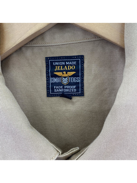 JELADO 半袖シャツ Lennon S/S シャツ 茶 CT72106[値下]