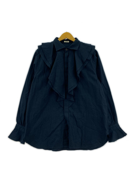 Oblada チェック ラッフルシャツ SIZE F   F2510SH03