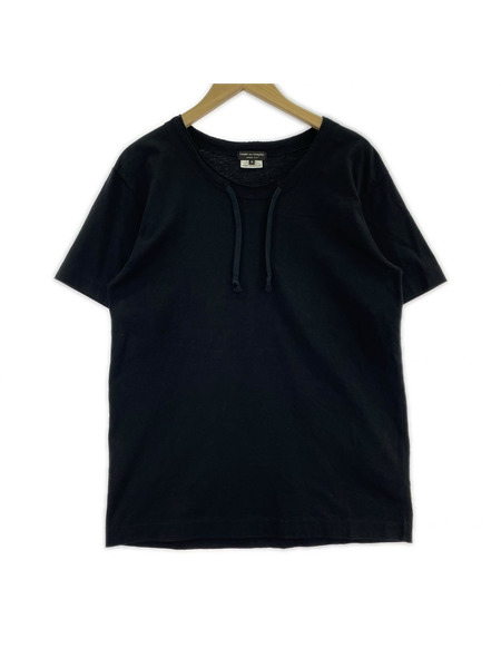 COMME des GARCONS HOMME PLUS ネックドローコードTee M ブラック