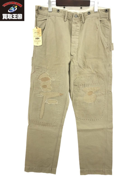 極上】RRL CHINO PAINTER PANTS リペア加工 サスペンダー - メンズ