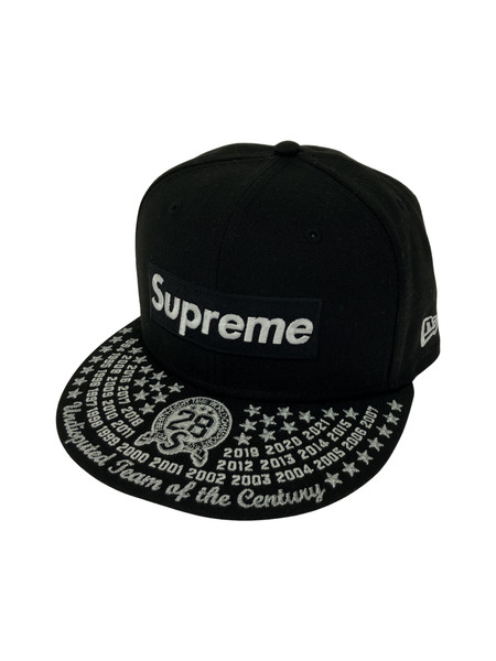 Supreme NEW ERA 21AW Undisputed Box Logo キャップ 黒