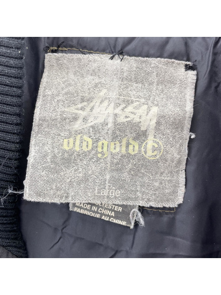 STUSSY OLD ナイロンスタジャン 黒