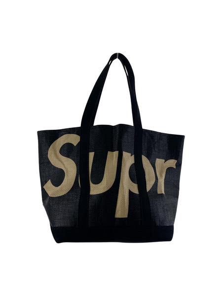 Supreme 20SS Raffia Tote Black