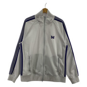 Needles STUDIOUS TRACK JACKET POLY SMOOTH 白 紫 L LQ385