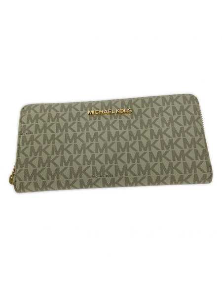 MICHAEL KORS 長財布 シグネチャー ラウンドジップ