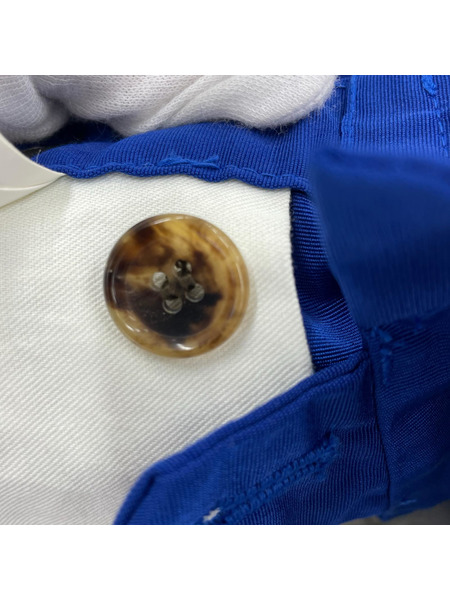 COMME des GARCONS HOMME PLUS レーヨン×ポリ アジャスタースラックス M ブルー[値下]