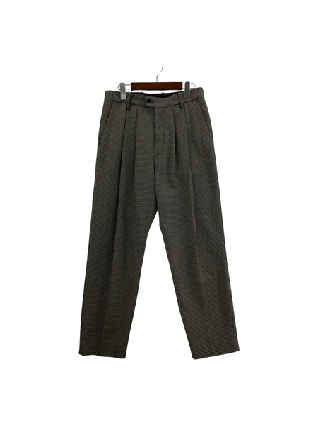 stein WIDE TROUSERS_A/Glen check ワイドトラウザー M ST.128-2