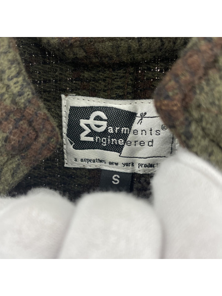 Engineered Garments チェック柄 ウールベスト GRY (M)