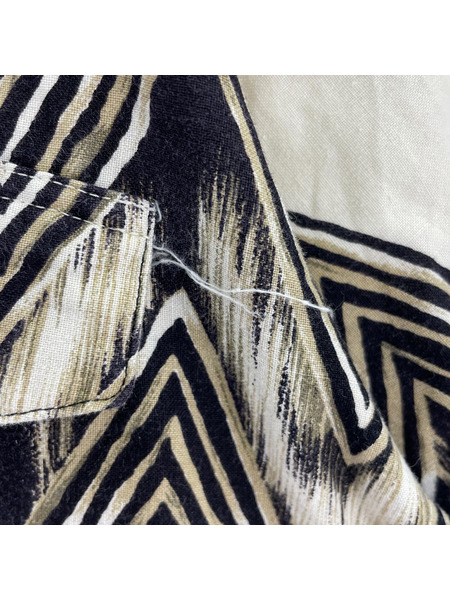 OLD・VINTAGE 半袖シャツ Brooks&Dunn 90s バンドカラー 柄シャツ