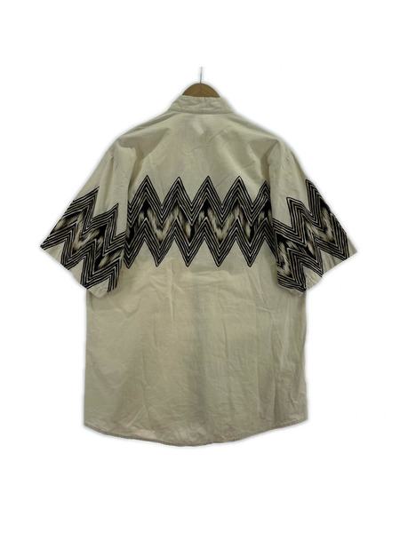 OLD・VINTAGE 半袖シャツ Brooks&Dunn 90s バンドカラー 柄シャツ