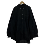 graphpaper Linen 24SS Cupro LS Oversized B.D Shirt O/S ブラック