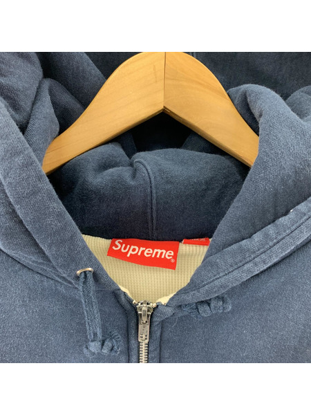 Supreme Thermal Zip Up Hooded Sweatshirt Sweat L ネイビー