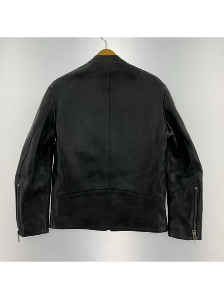 MAISON MARGIELA レザージャケット 17AW 5ZIP レザージャケット 八ノ字 44 ブラック