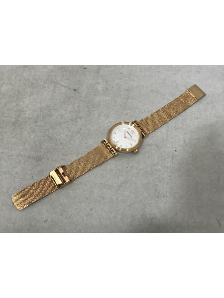 ヴェルサーチ/ミアンダー/VELW/電池交換済 レディースQZ