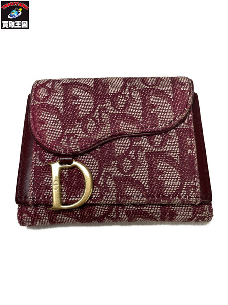 コンパクトウォレット Dior トロッターオブリーク サドル コンパクトウオレット