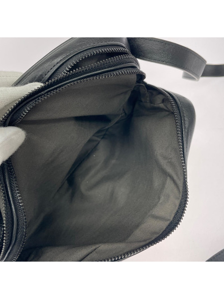 PATRICK STEPHAN Leather shoulder bag 'double zip 黒