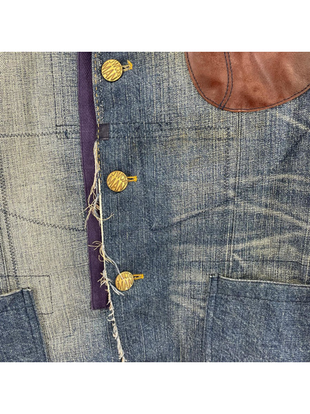 JUNYA WATANABE COMME des GARCONS MANカウレザー デニムテーラードジャケット