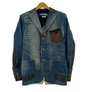 JUNYA WATANABE COMME des GARCONS MANカウレザー デニムテーラードジャケット