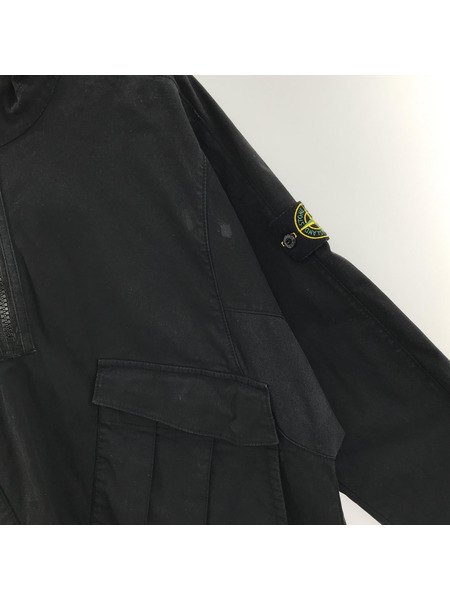 STONE ISLAND 20AW コットンポリ アノラックパーカー S ブラック 731510510