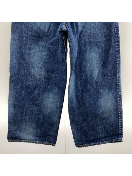 ANCELLM AGING WIDE DENIM PANTS 2 インディゴ