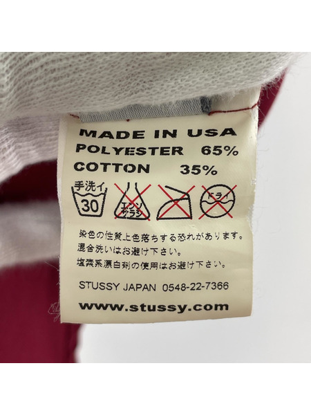 STUSSY 半袖シャツ 90s マイクスタンド柄シャツ