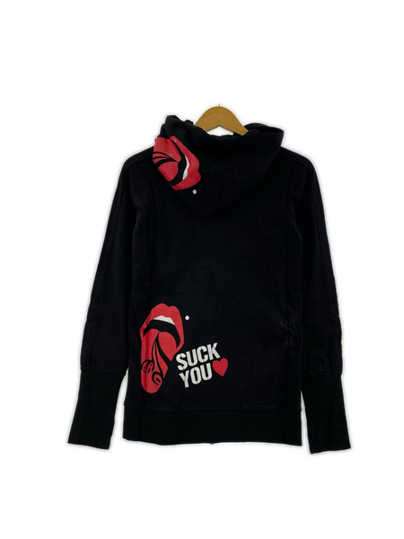 パーカー(ジップアップ) acidblackcherry 黒