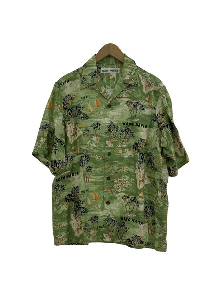 WACKO MARIA 24SS HAWAIIAN SHIRT TYPE-1 GREEN アロハシャツ S 24SS-WMS-HI01