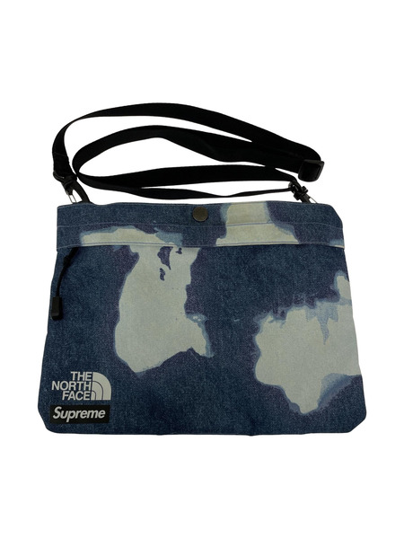 THE NORTH FACE×Supreme BLEACHED DENIM Print Shoulder Bag